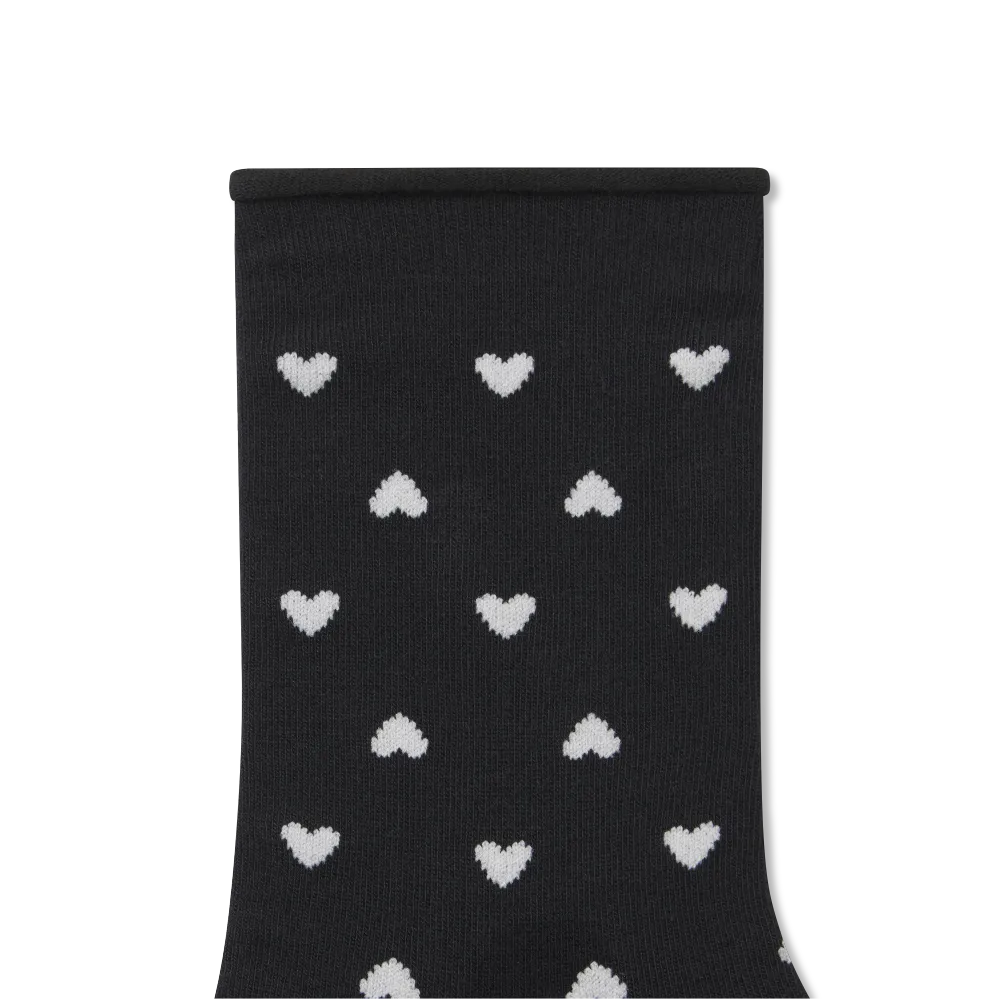 Women’s Hearts Half Calf Socks