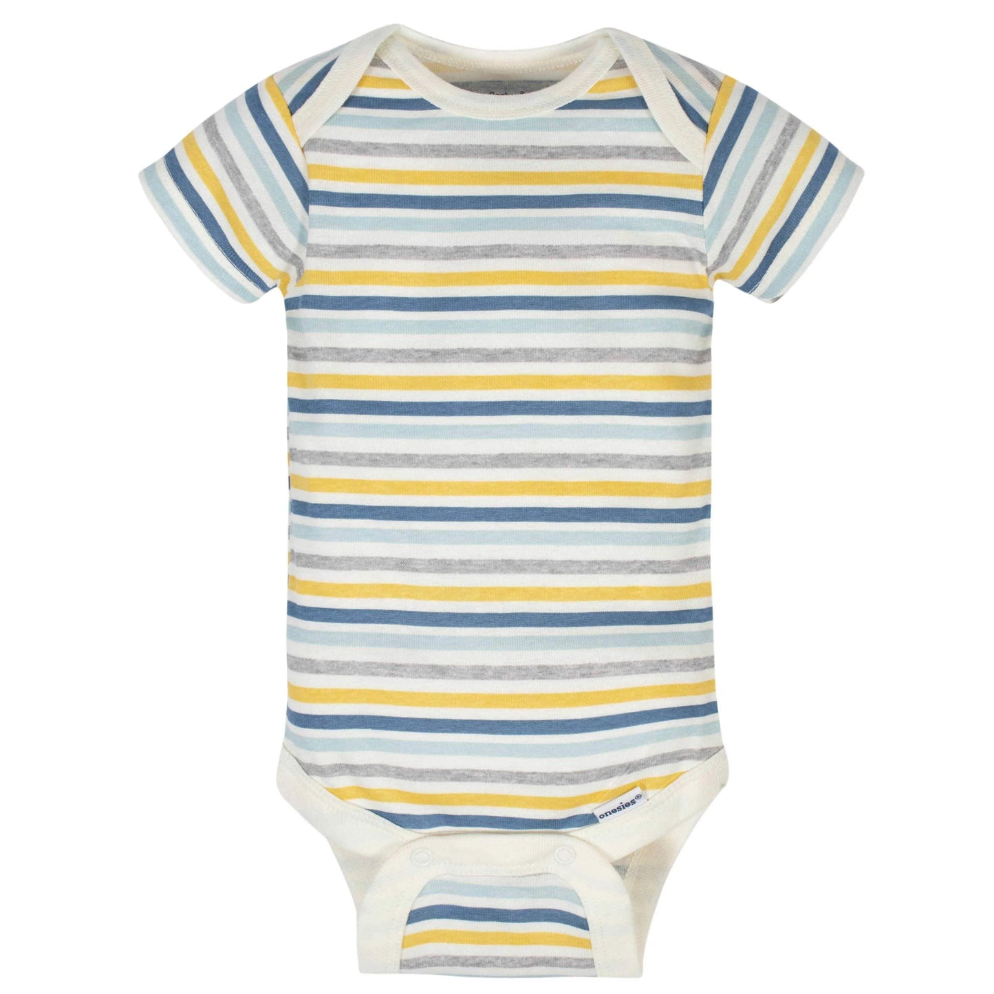 8-Pack Baby Boys Dinosaur Short Sleeve Onesies Bodysuits