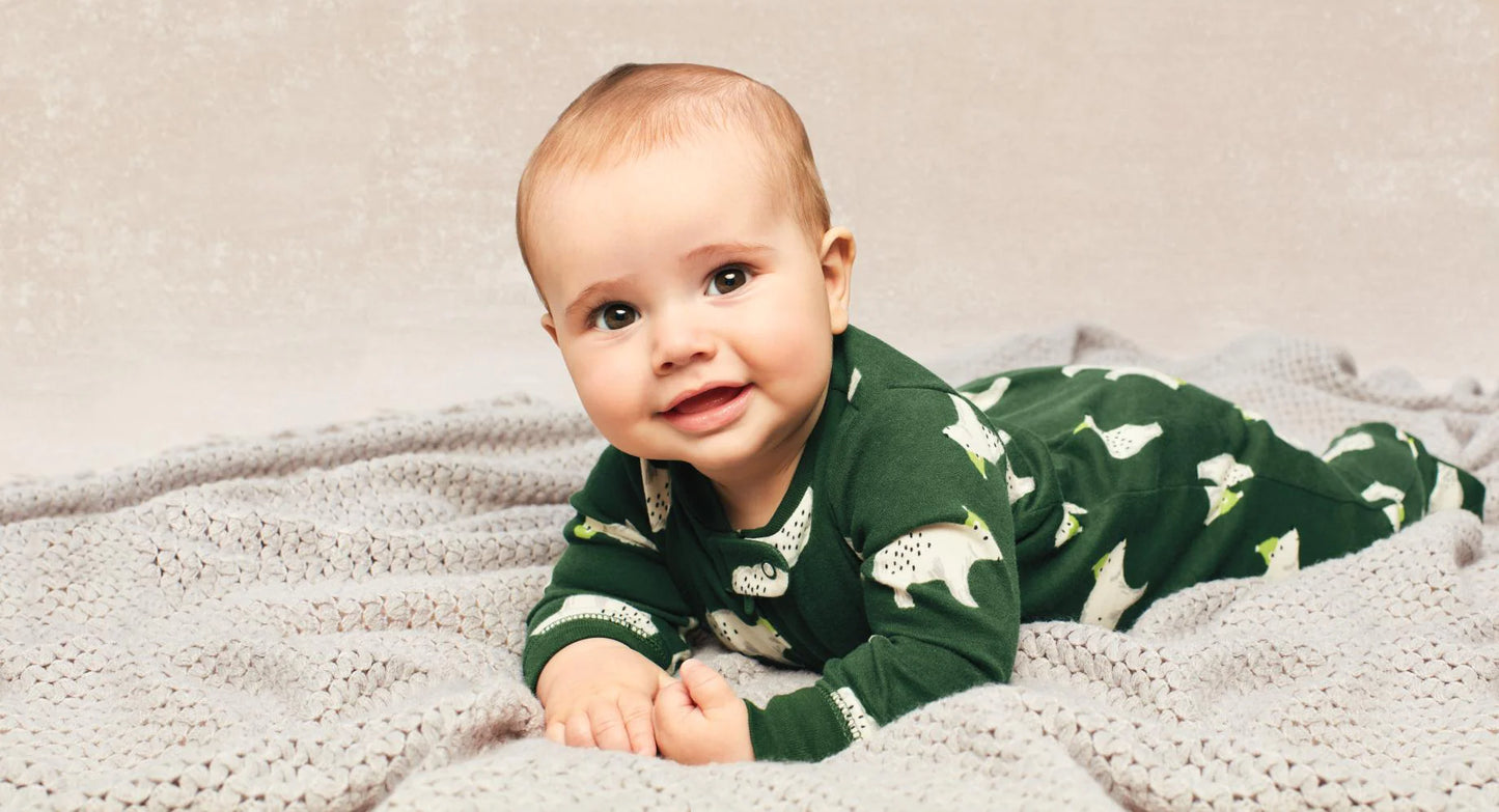 Carter's Polar Bear 2-Way Zip Cotton Sleep and Play