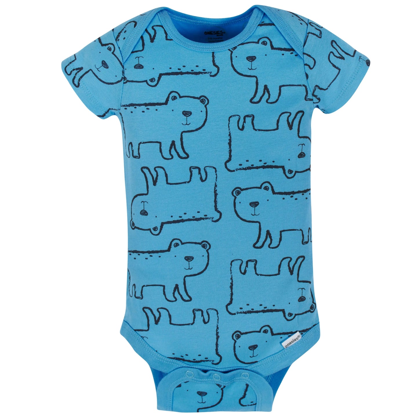 8-Pack Baby Boys Unbearably Cute Short Sleeve Onesies Bodysuits