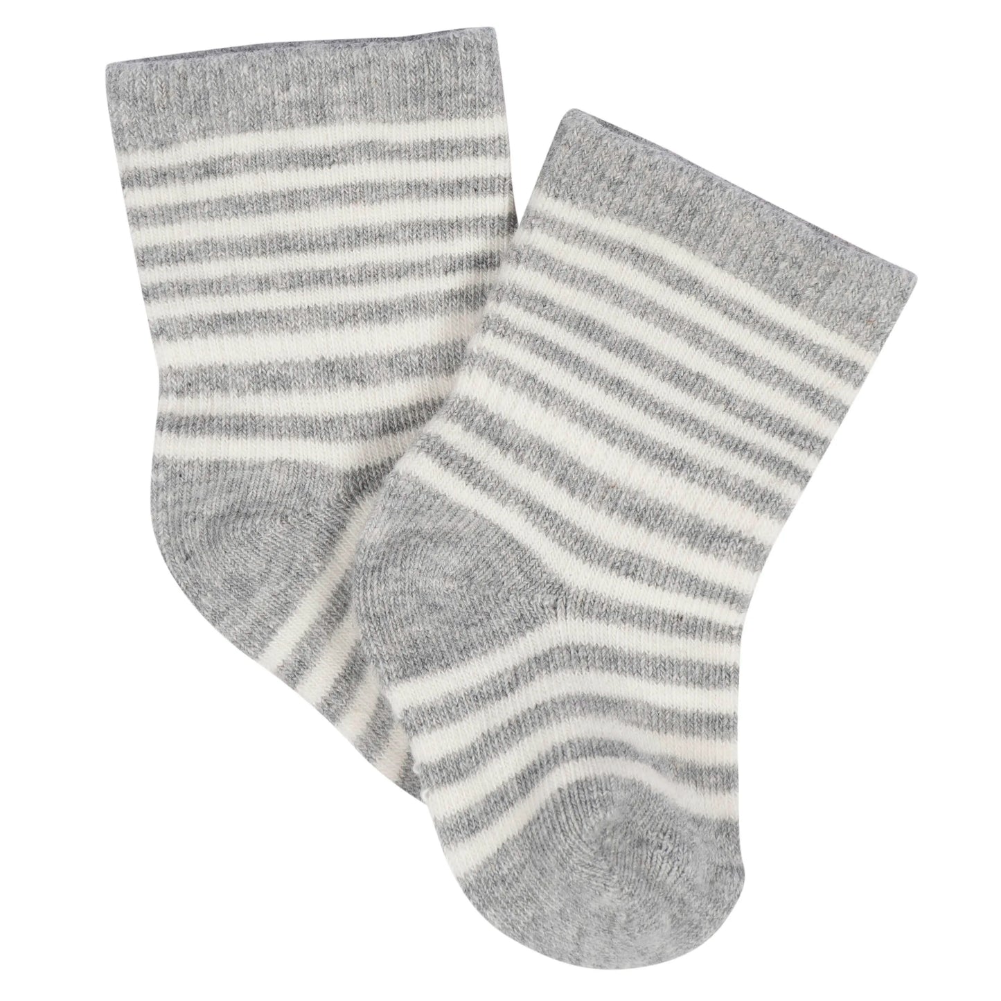 8-Pack Baby Neutral Happy Veggies Jersey Wiggle Proof Socks