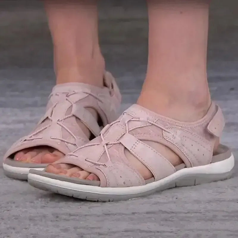 Ladies Sandals New Fashion Pure Color Casual Sandals
