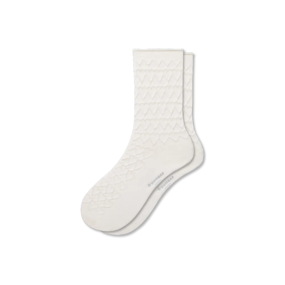 Women’s Hearts Half Calf Socks
