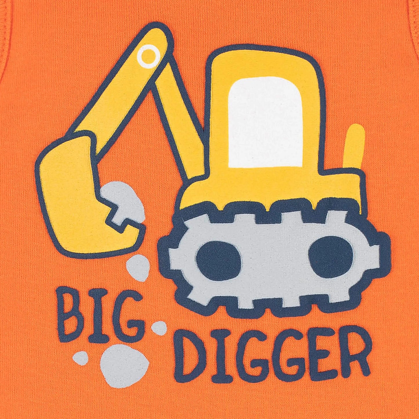 4-Pack Baby Boys Big Digger Tank Onesies Bodysuits