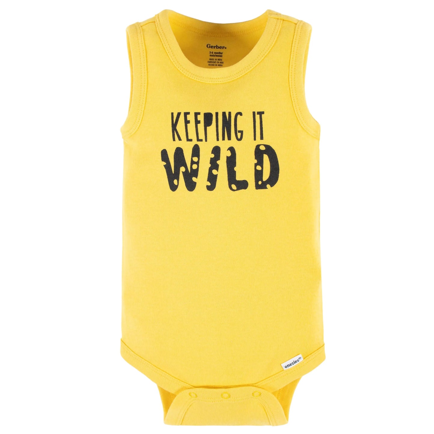 4-Pack Baby Boys Wild At Heart Tank Onesies Bodysuits