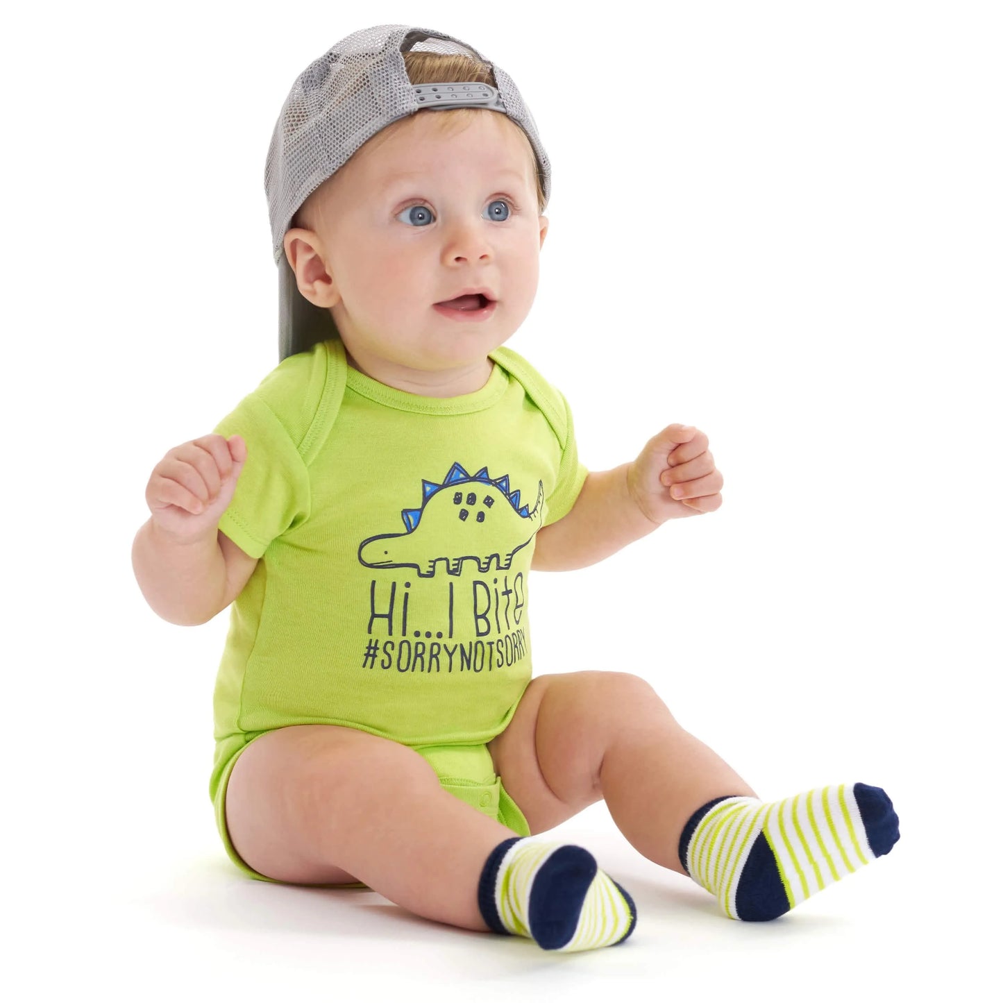 8-Pack Baby Boys Dino Onesies Brand Bodysuits
