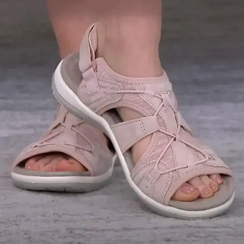 Ladies Sandals New Fashion Pure Color Casual Sandals