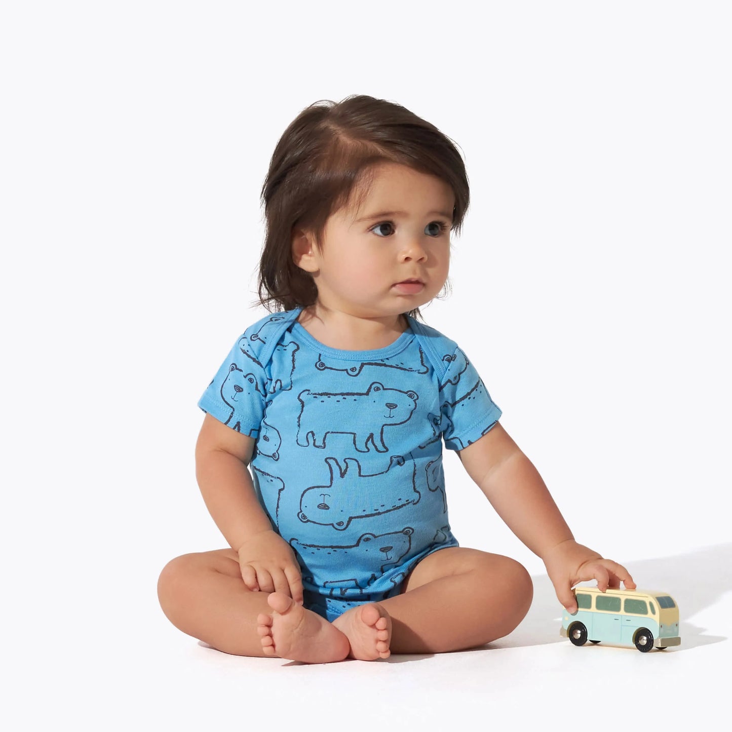 8-Pack Baby Boys Unbearably Cute Short Sleeve Onesies Bodysuits