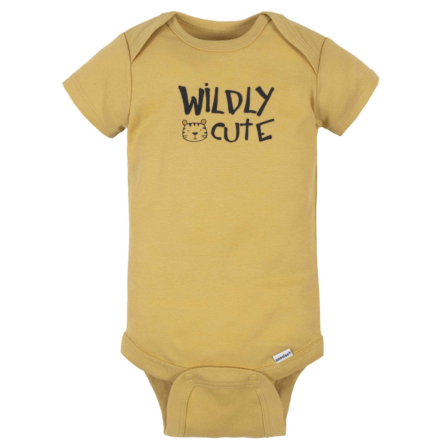 8-Pack Baby Boys Tiger Short Sleeve Onesies Bodysuits