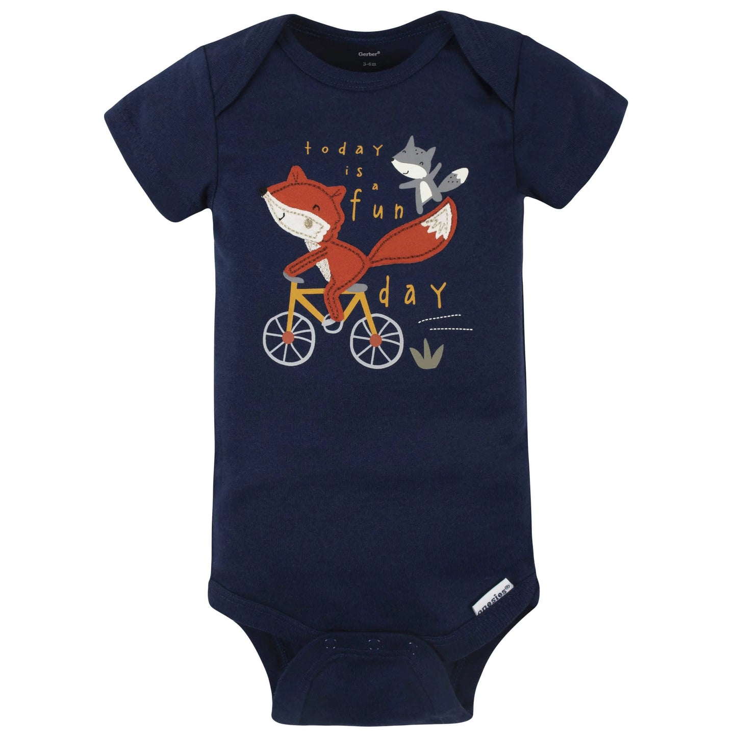 4-Pack Baby Boys Fox Short Sleeve Onesies Bodysuits