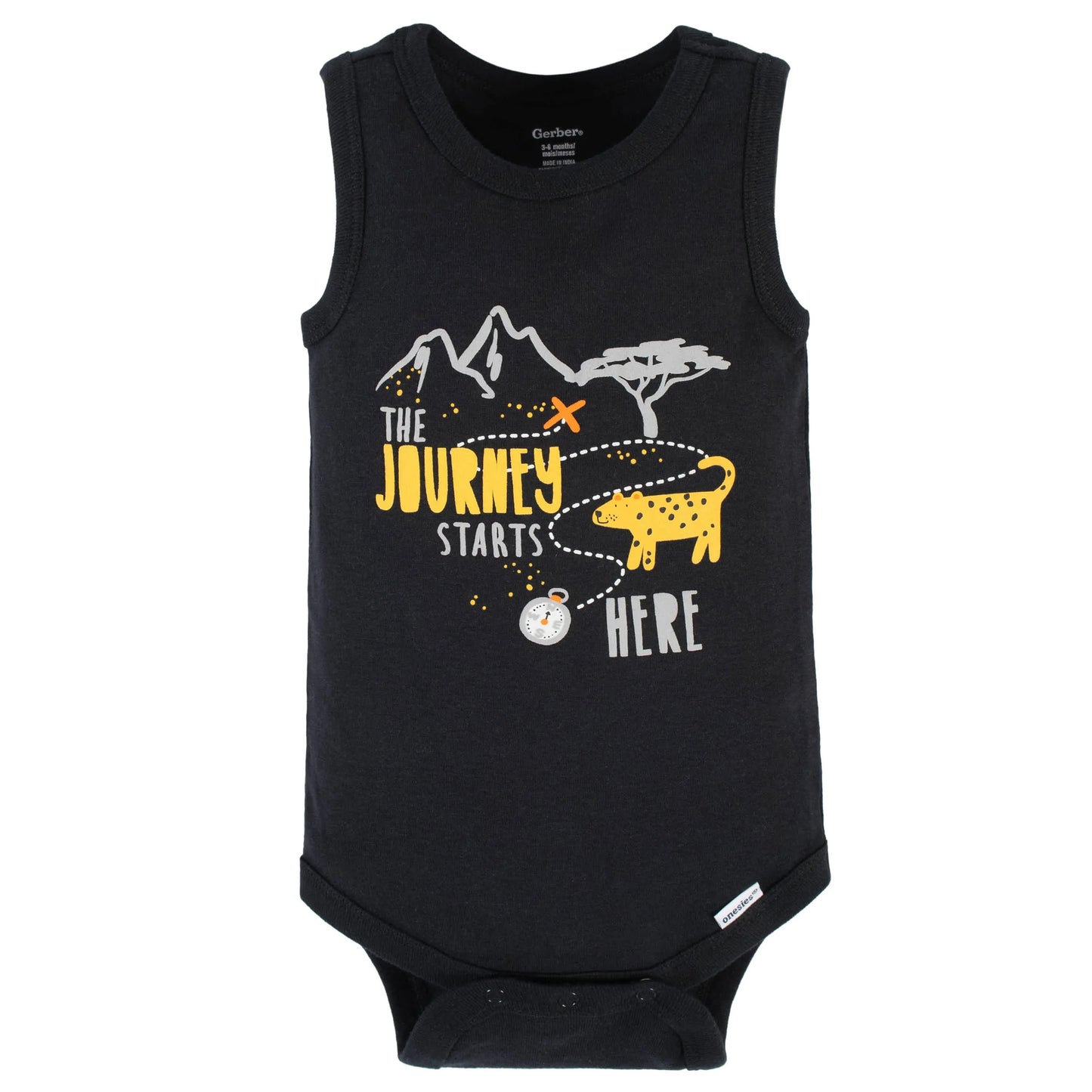 4-Pack Baby Boys Wild At Heart Tank Onesies Bodysuits