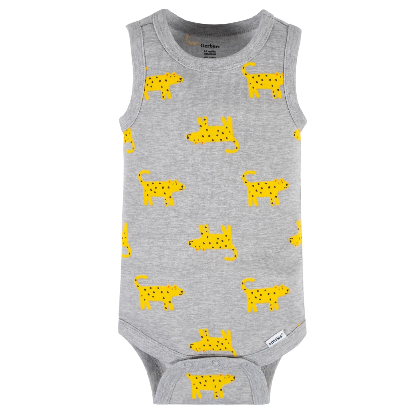 4-Pack Baby Boys Wild At Heart Tank Onesies Bodysuits