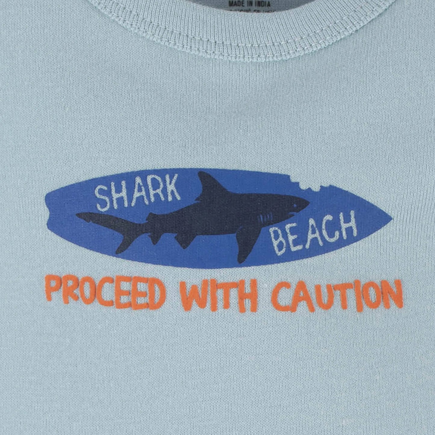 4-Pack Baby Boys Shark Zone Tank Onesies Bodysuits