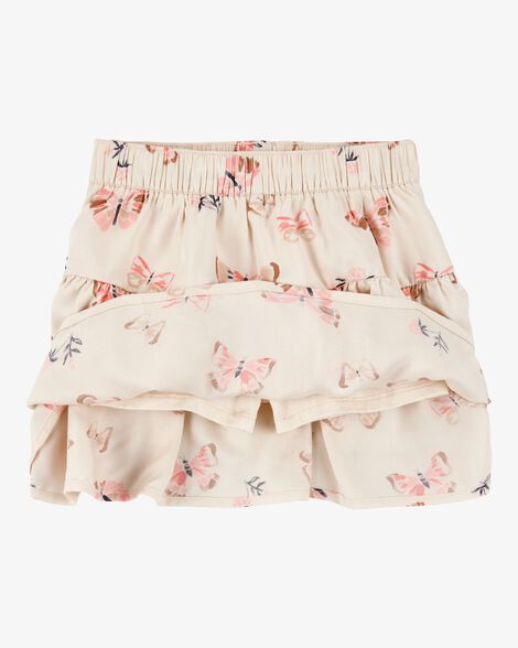 Toddler Floral Pull-On Ruffle Skort