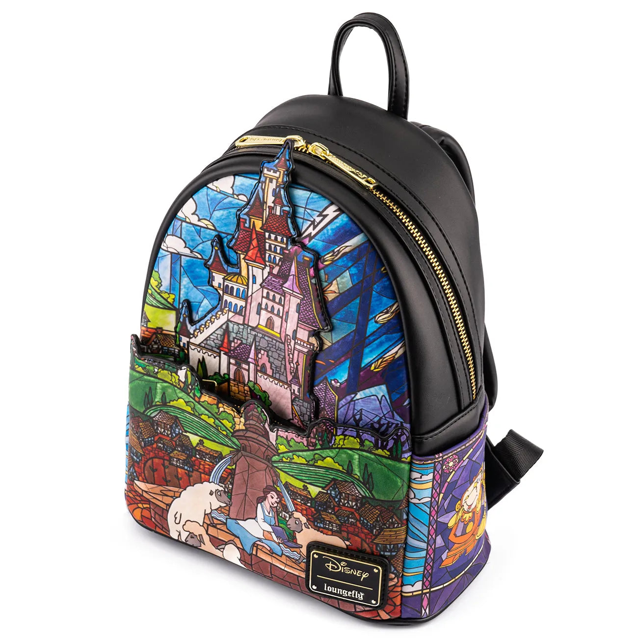 Beauty and the Beast Belle Castle Collection Loungefly Mini Backpack