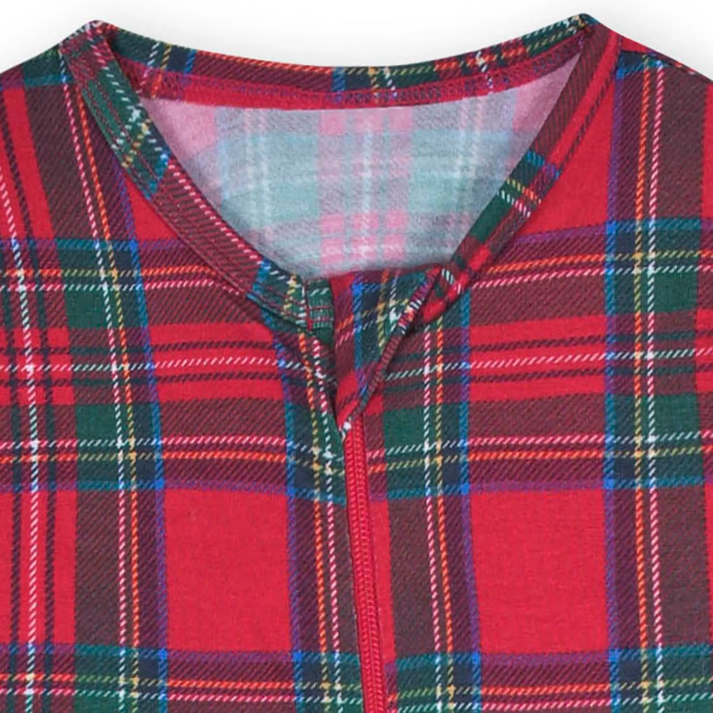 Baby Plaid About You Buttery Soft Viscose Made from Eucalyptus Snug Fit Footed Holiday Pajamas