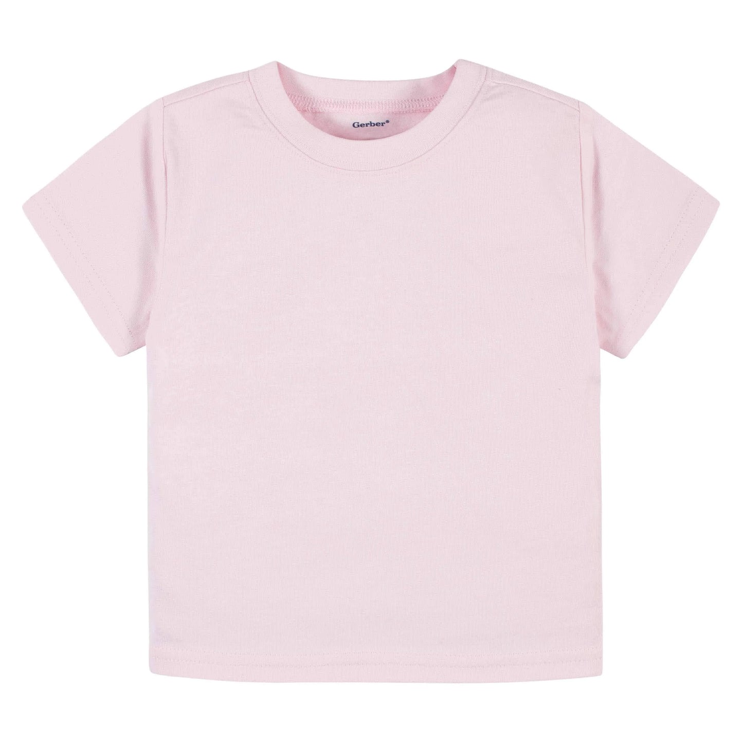 5-Pack Infant & Toddler Light Pink Premium Short Sleeve Tees