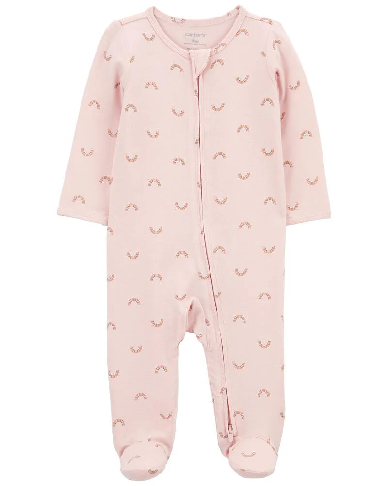 Carter's Rainbow Zip-Up PurelySoft Sleep and Play ECOVERO