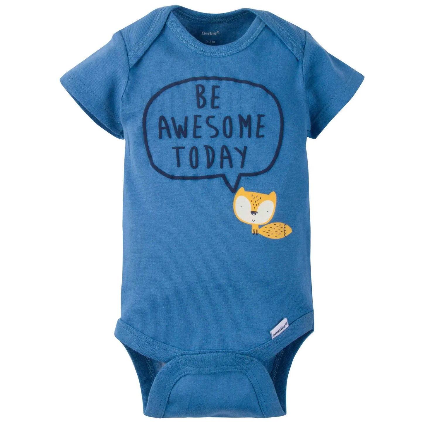 5-Pack Baby Boys Fox Short Sleeve Onesies Bodysuits