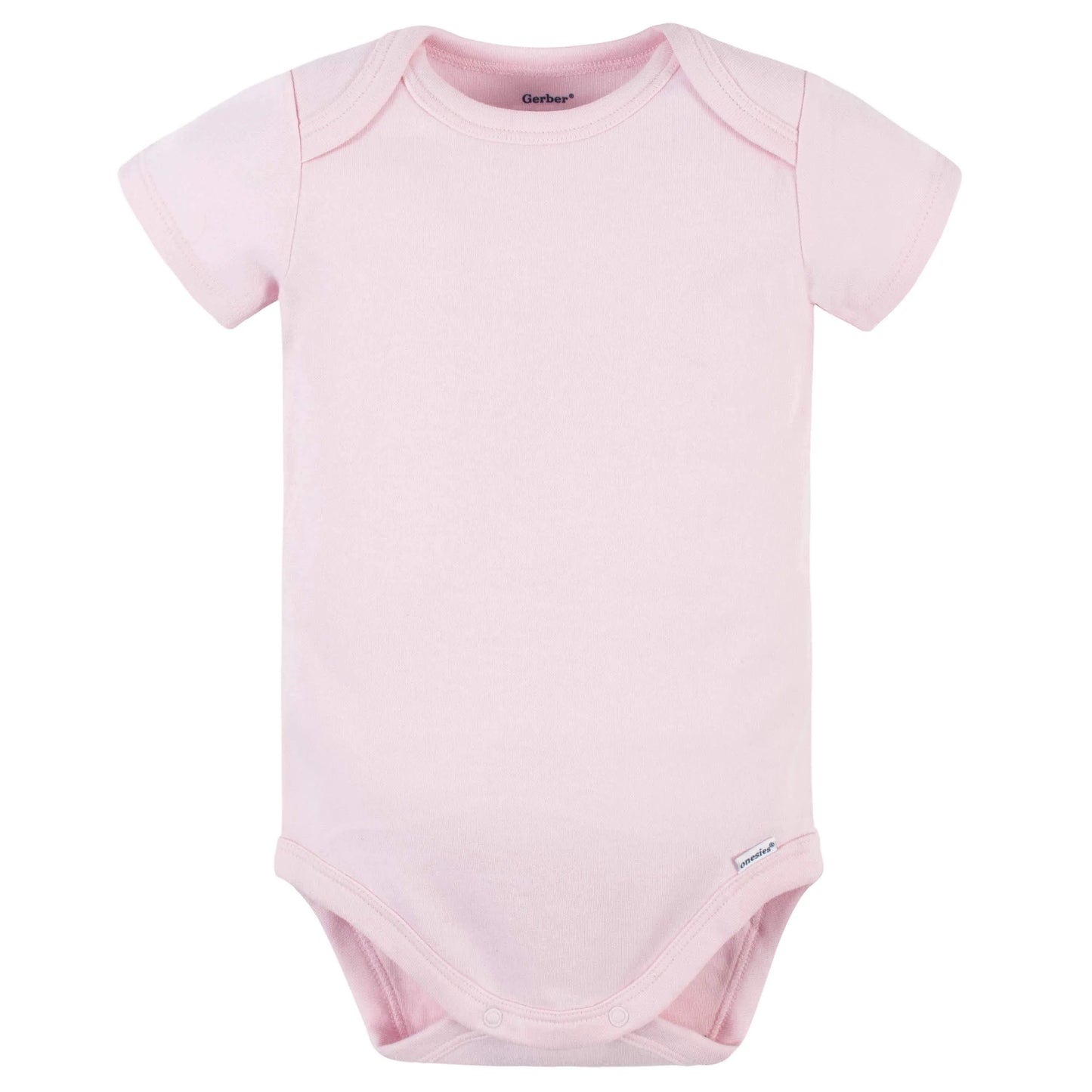 5-Pack Baby Light Pink Premium Short Sleeve Onesies Bodysuits