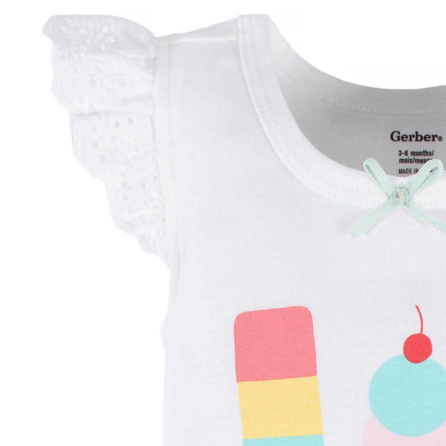 4-Pack Baby Girls Dots Of Rainbows Tank Onesies Bodysuits