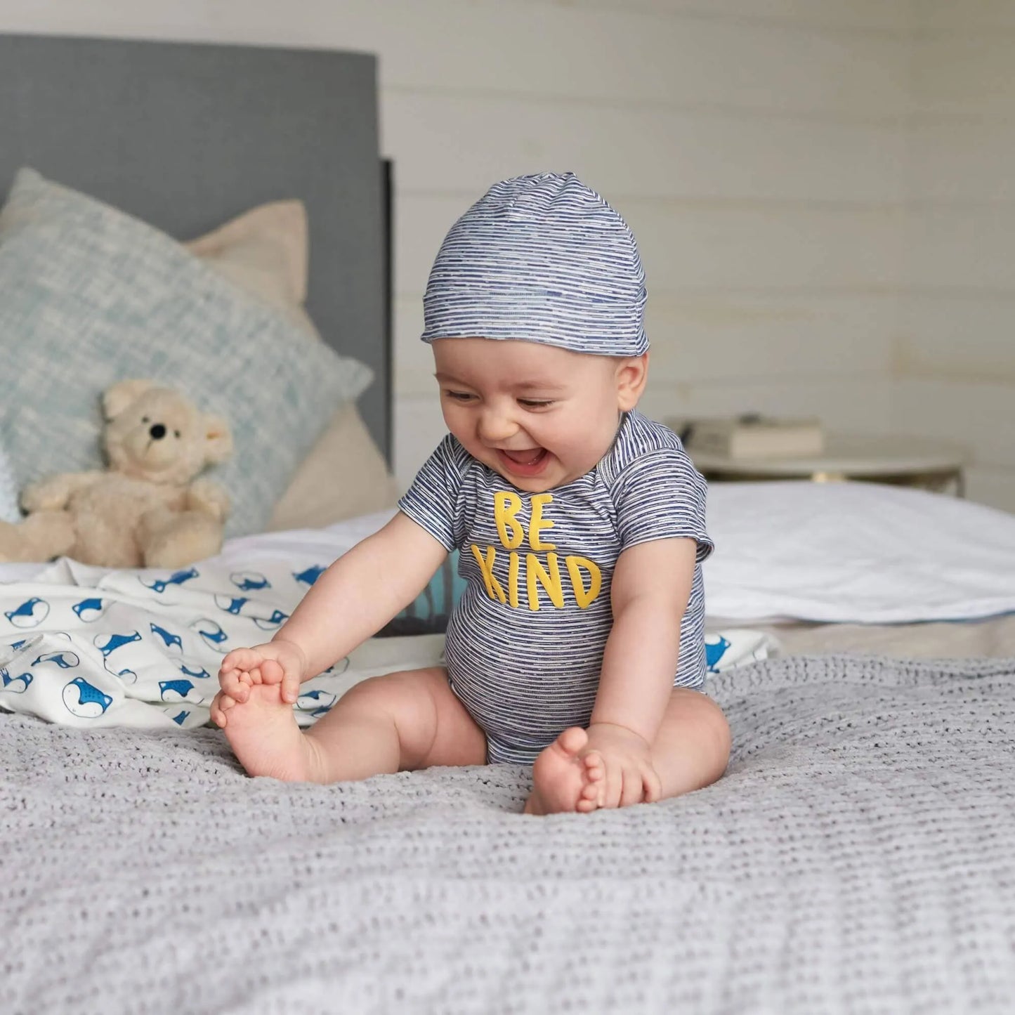 5-Pack Baby Boys Fox Short Sleeve Onesies Bodysuits