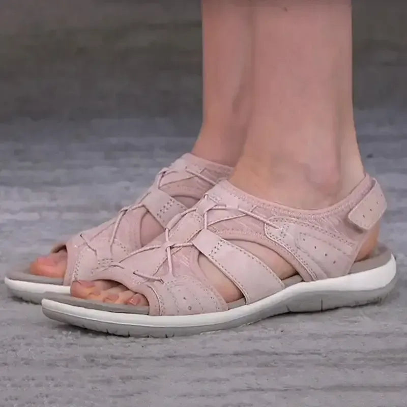 Ladies Sandals New Fashion Pure Color Casual Sandals