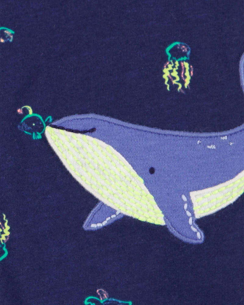 Carter's Baby Whale Snap-Up Romper