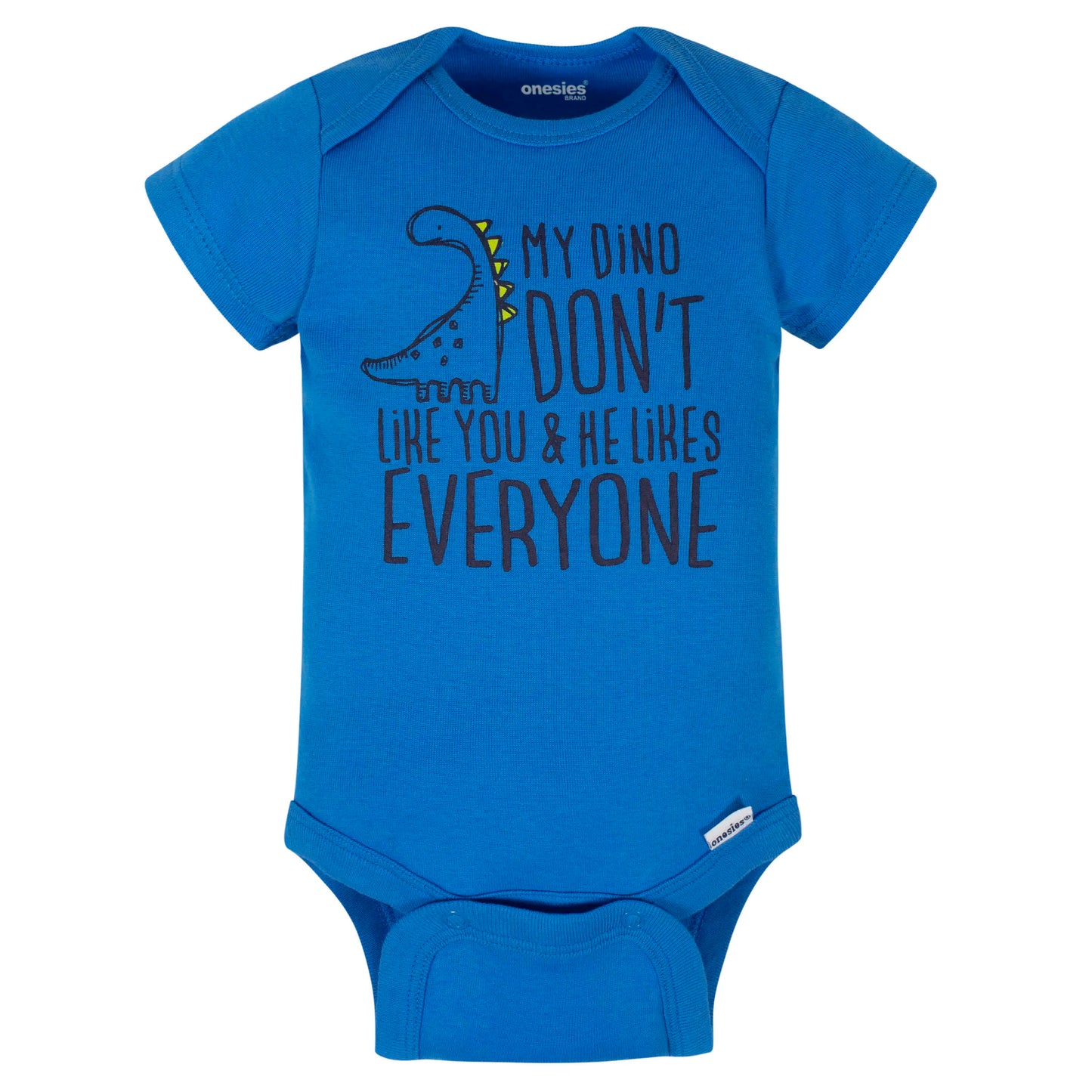 8-Pack Baby Boys Dino Onesies Brand Bodysuits