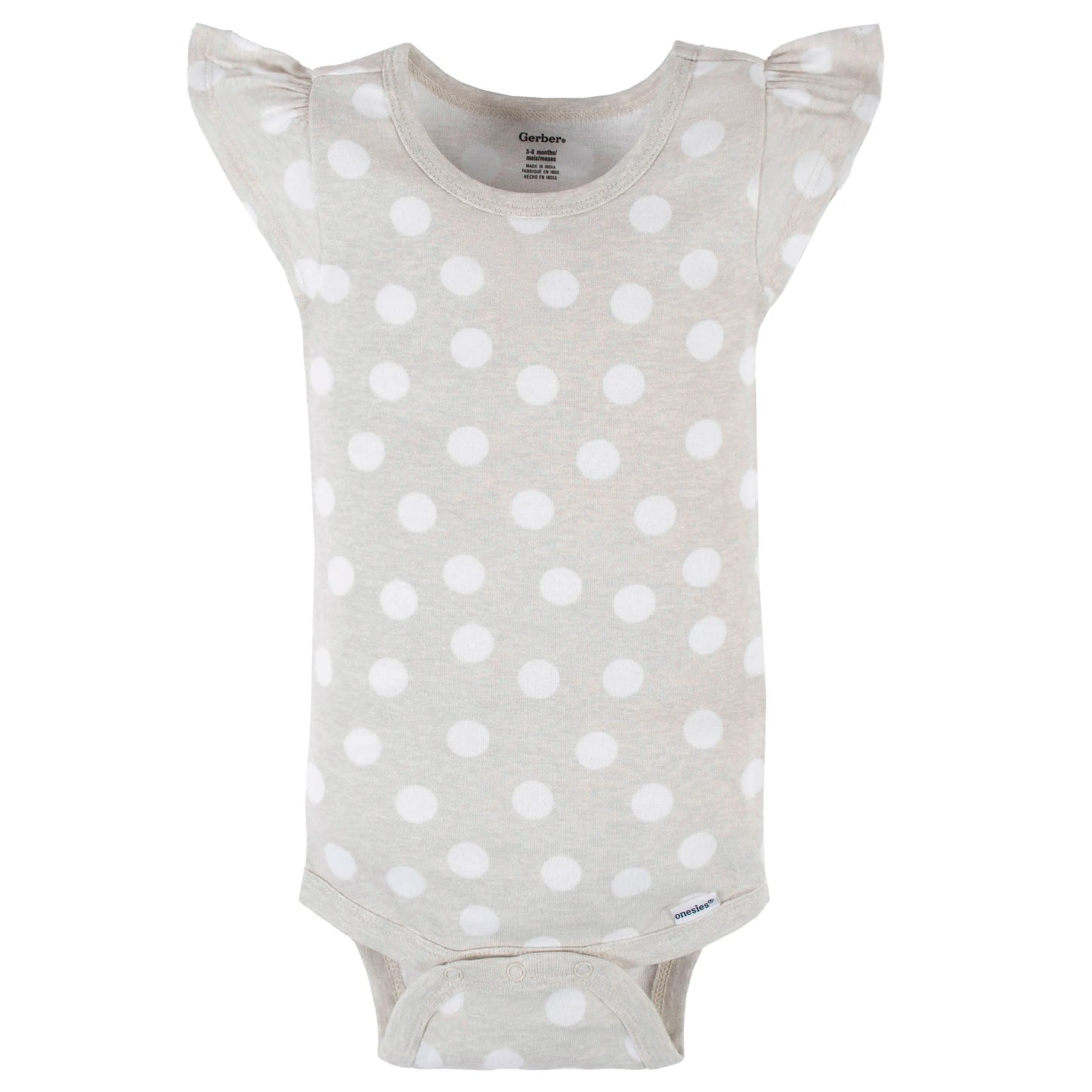 4-Pack Baby Girls Dots Of Rainbows Short Sleeve Onesies Bodysuits