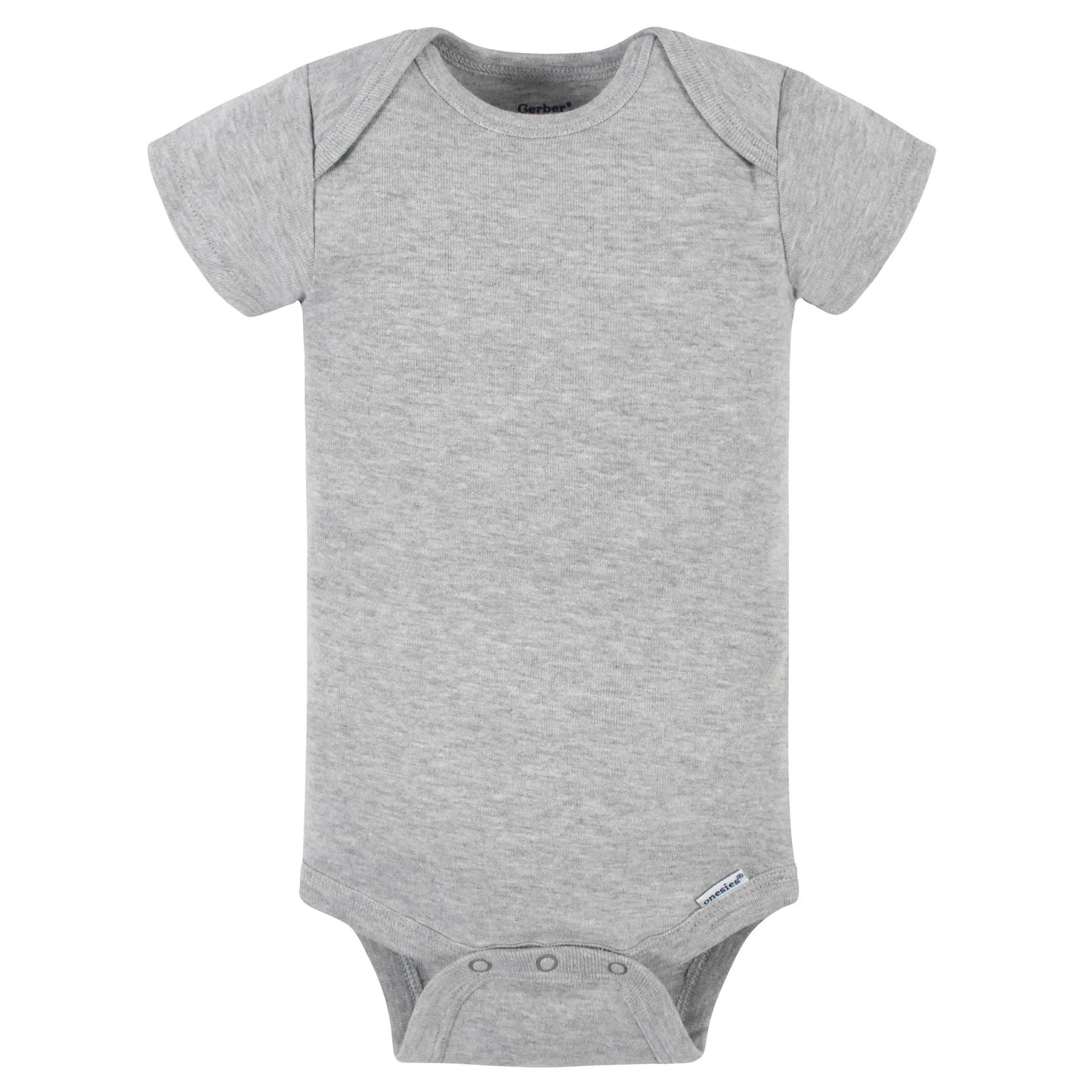 5-Pack Baby Neutral Gray Heather Ribbed Onesies Bodysuits