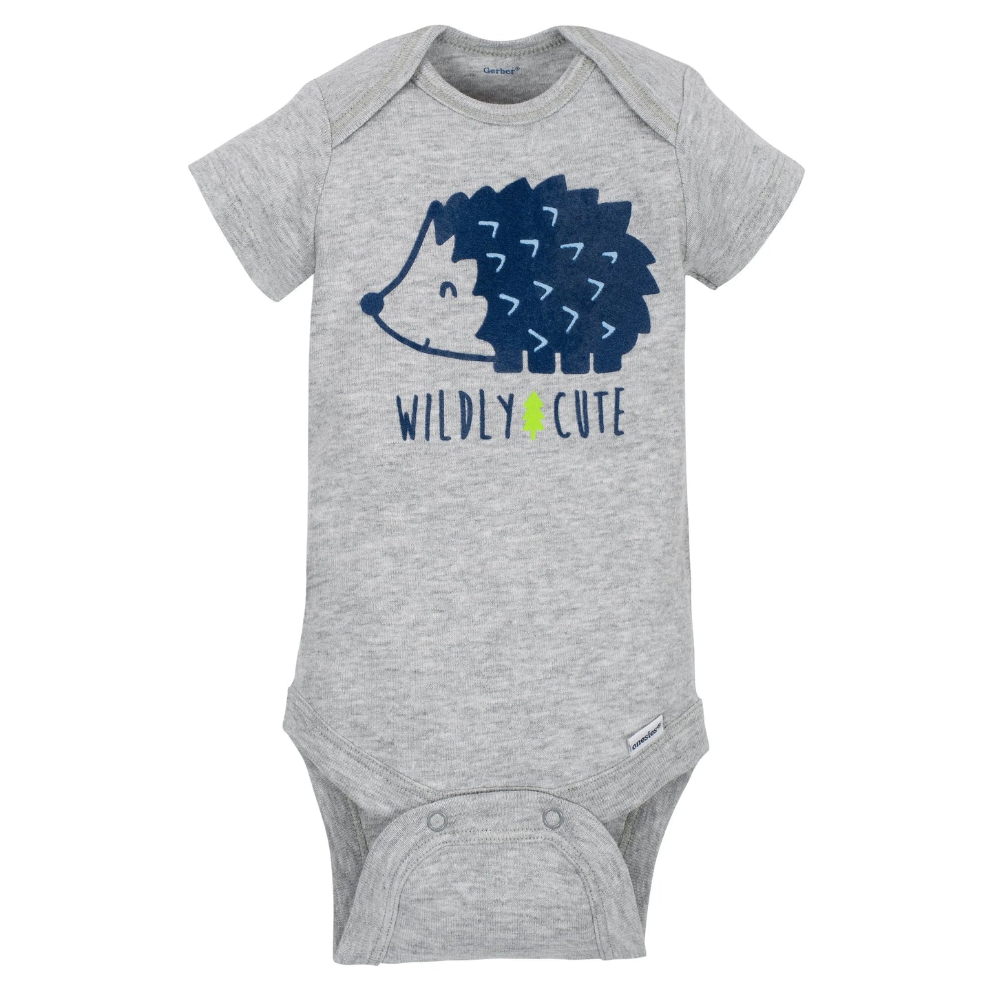 5-Pack Boys Hedgehog Short Sleeve Onesies Bodysuits