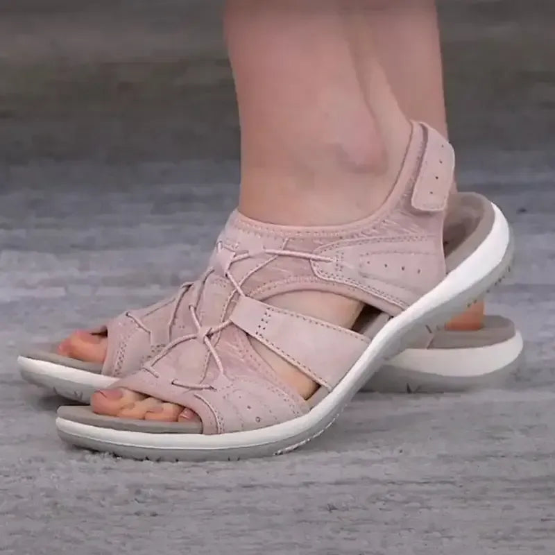 Ladies Sandals New Fashion Pure Color Casual Sandals