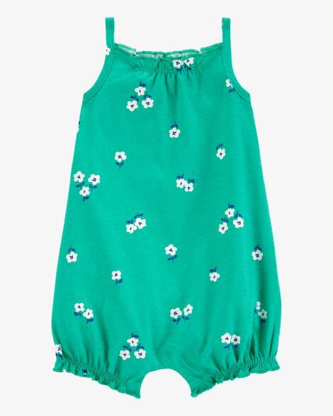 Baby Girl Ice Cream Short-Sleeve Cotton Romper - Pink