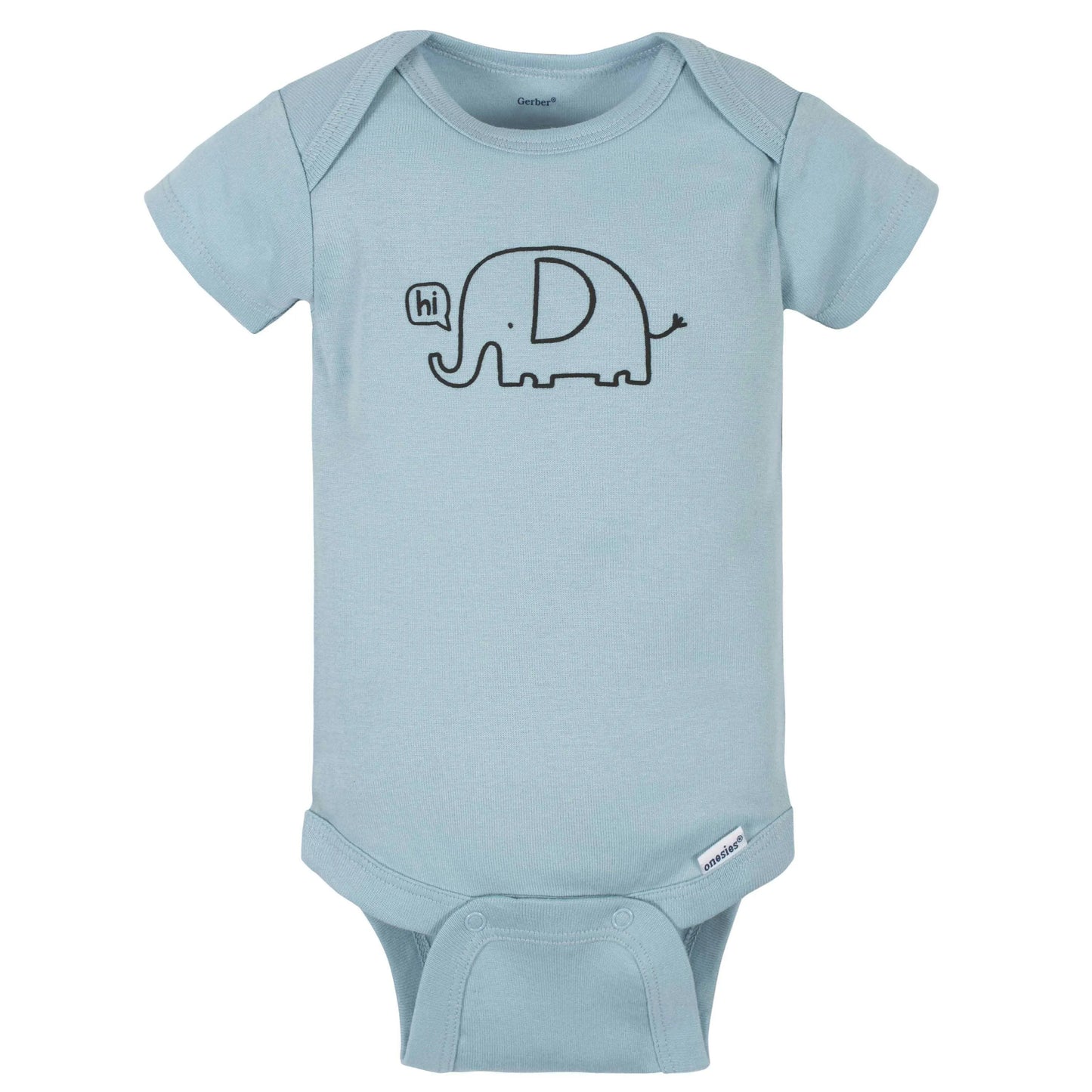 8-Pack Baby Boys Jungle Short Sleeve Onesies Bodysuits