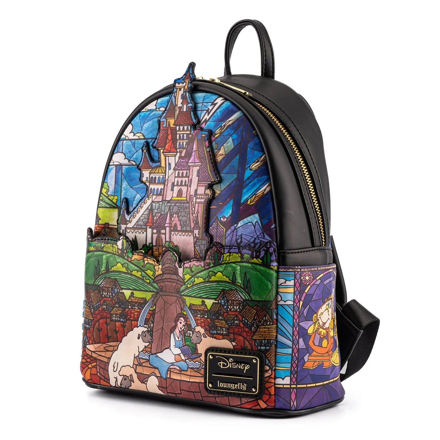 Beauty and the Beast Belle Castle Collection Loungefly Mini Backpack