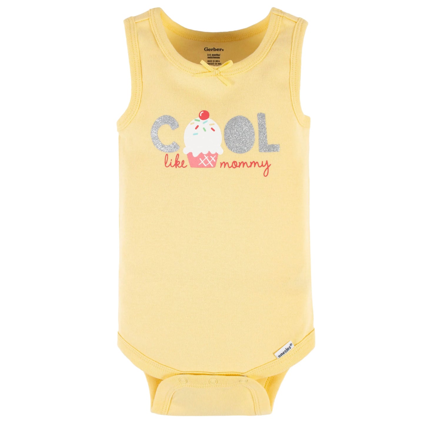 4-Pack Baby Girls Dots Of Rainbows Tank Onesies Bodysuits