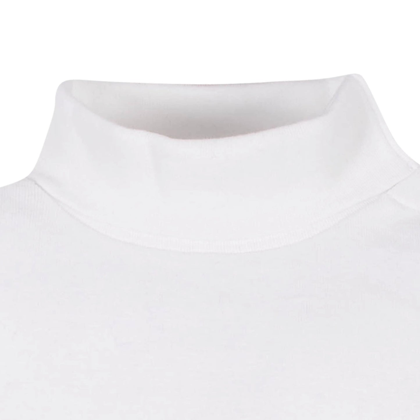 2-Pack Baby and Toddler Neutral White Long Sleeve Turtleneck Onesies Bodysuits