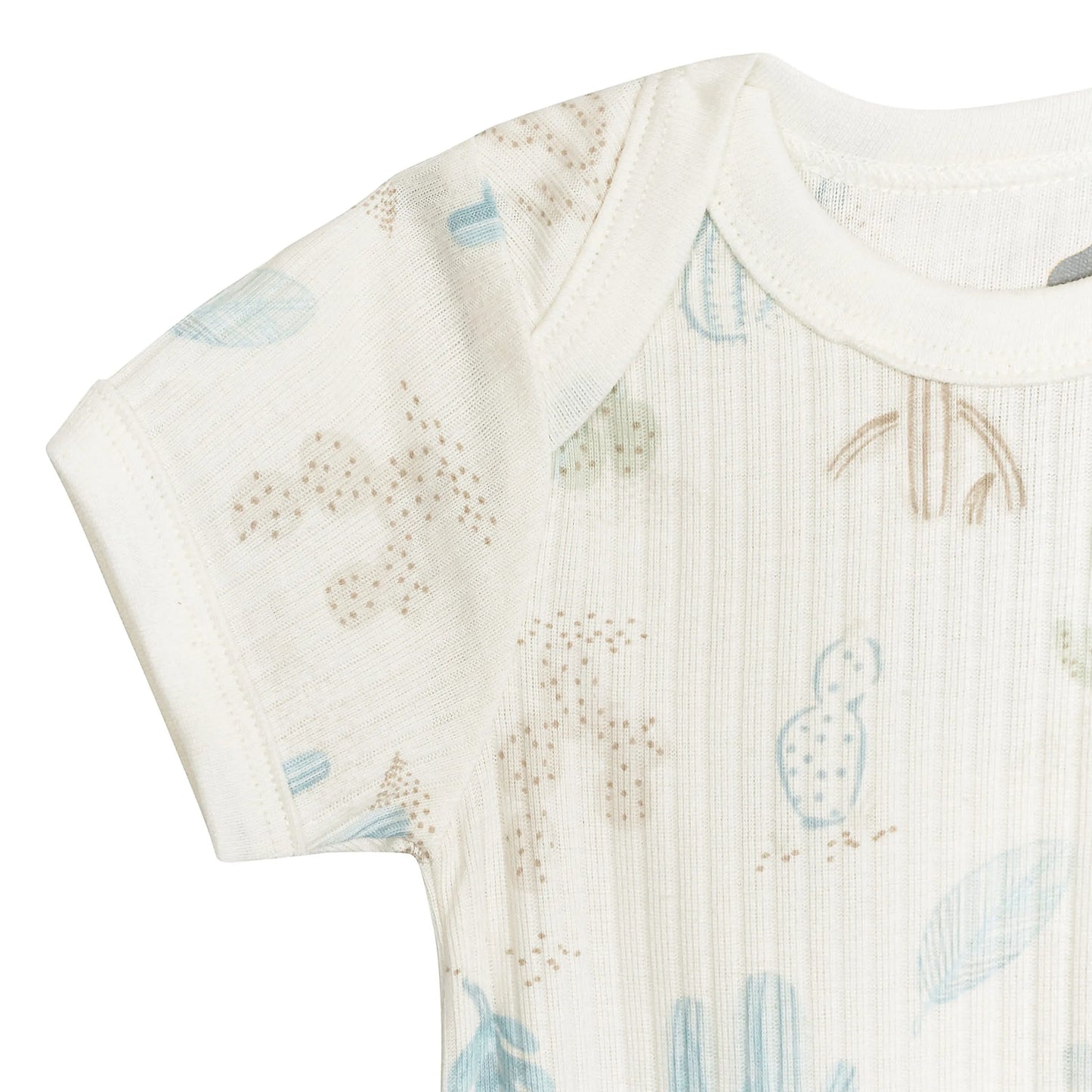 3-Pack Baby Boys Desert Cactus Short Sleeve Bodysuits