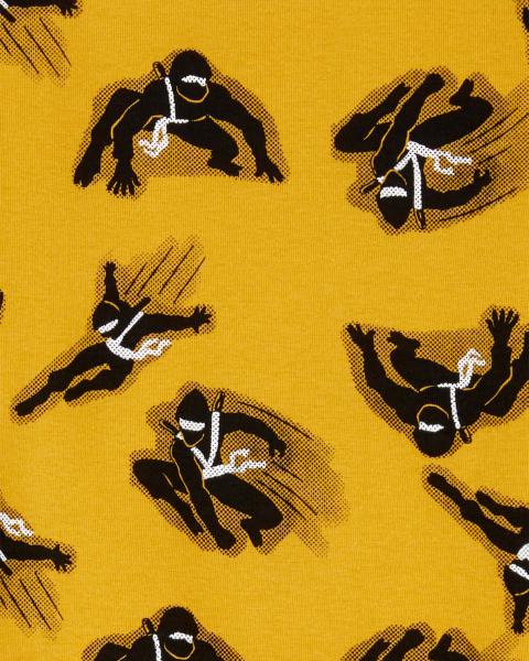 Carter's Boys' 4-Piece GOLD NINJA Print Pajama Set