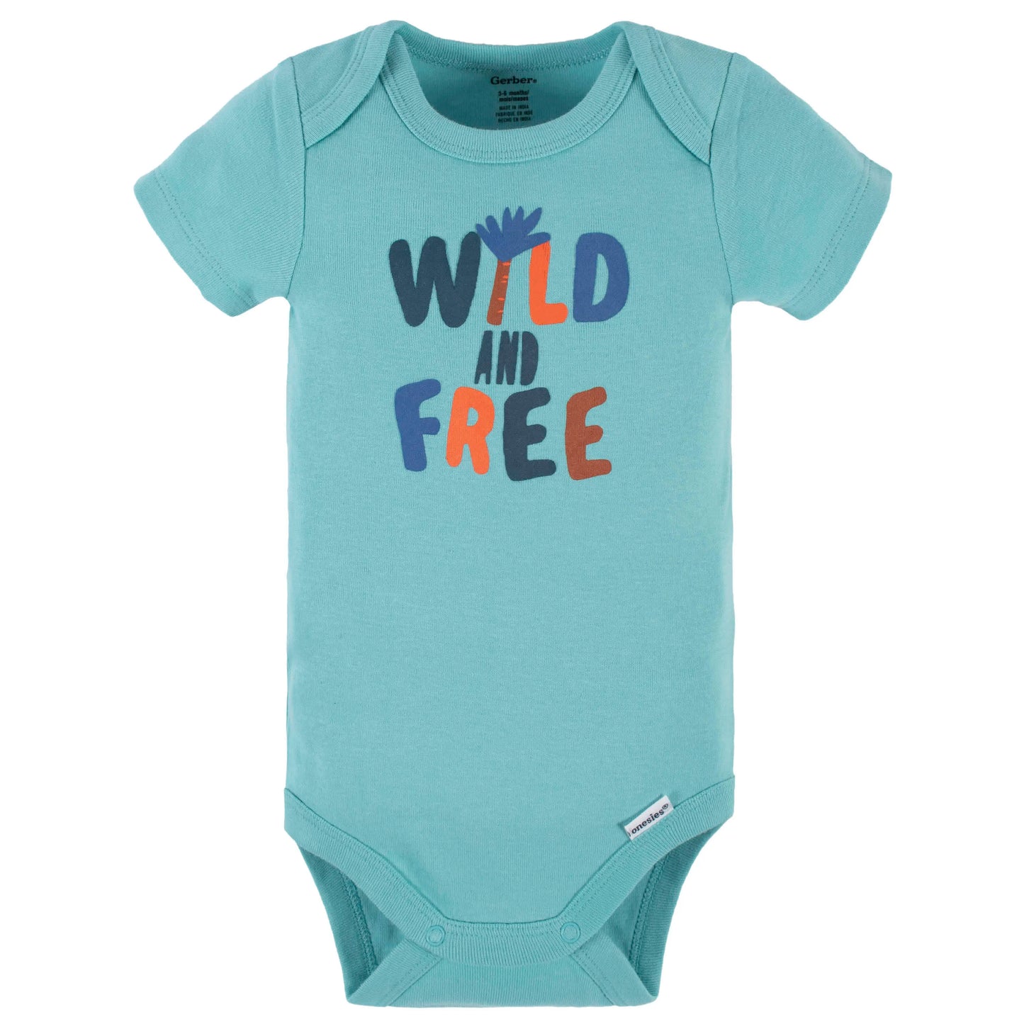 4-Piece Baby Boys Wild & Free Onesies Bodysuit, Tee, Shorts & Pant Set