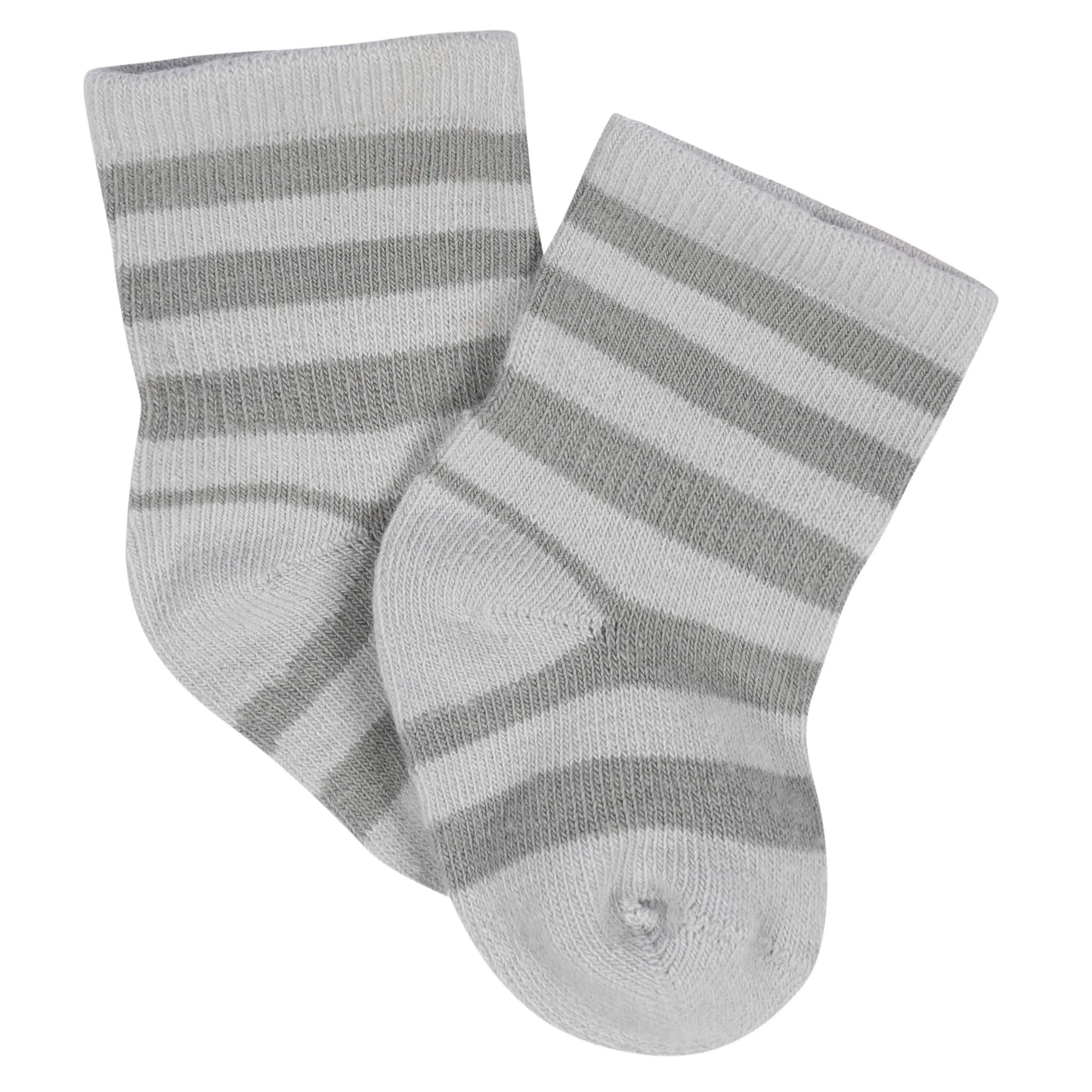 8-Pack Baby Boys Transportation Zone Jersey Wiggle Proof Socks
