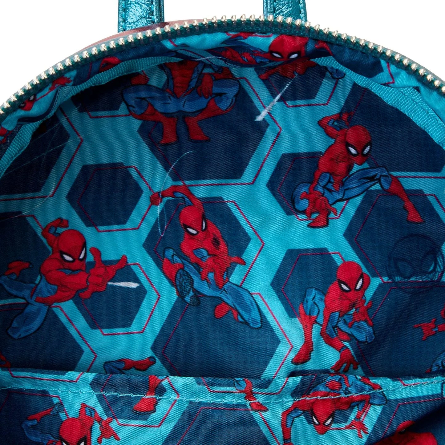 Marvel Shine Spiderman Loungefly Cosplay Mini Backpack