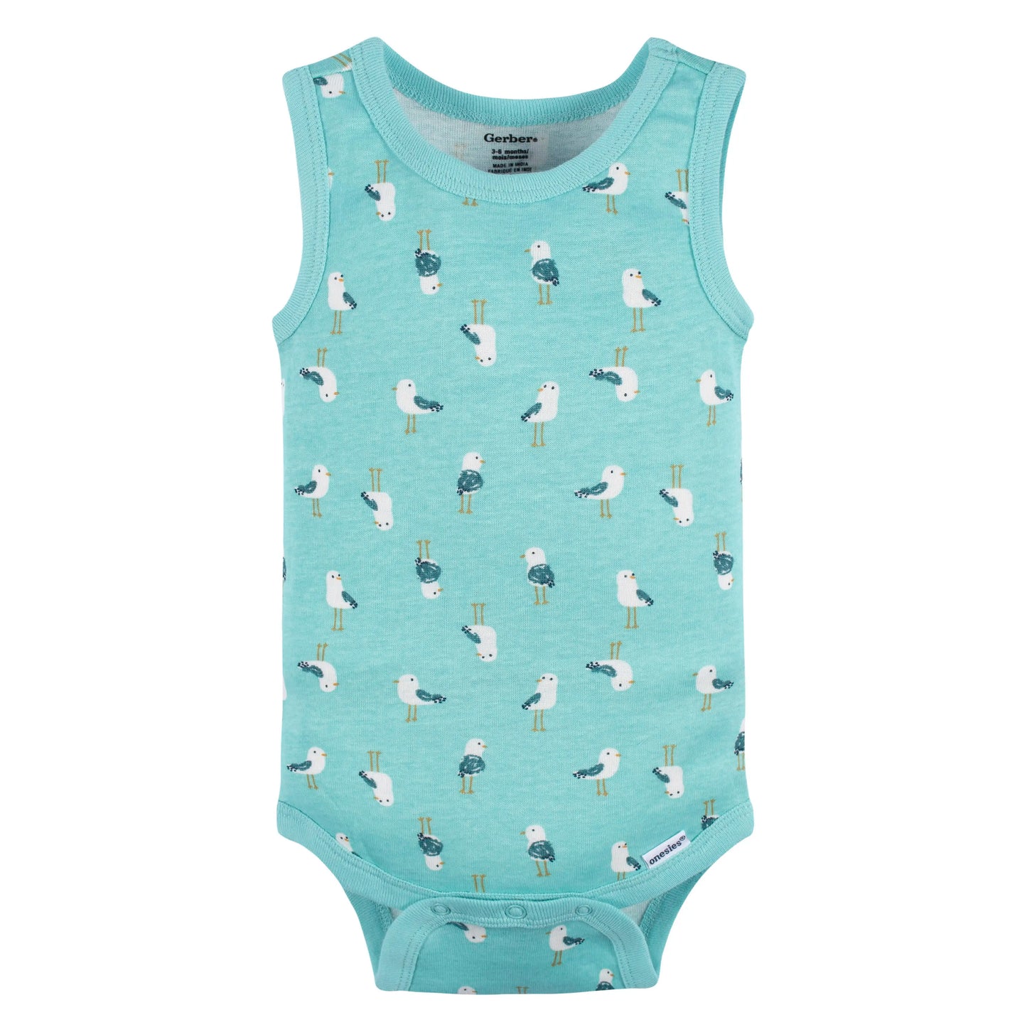 4-Pack Baby Boys Seas The Day Sleeveless Onesies Bodysuits