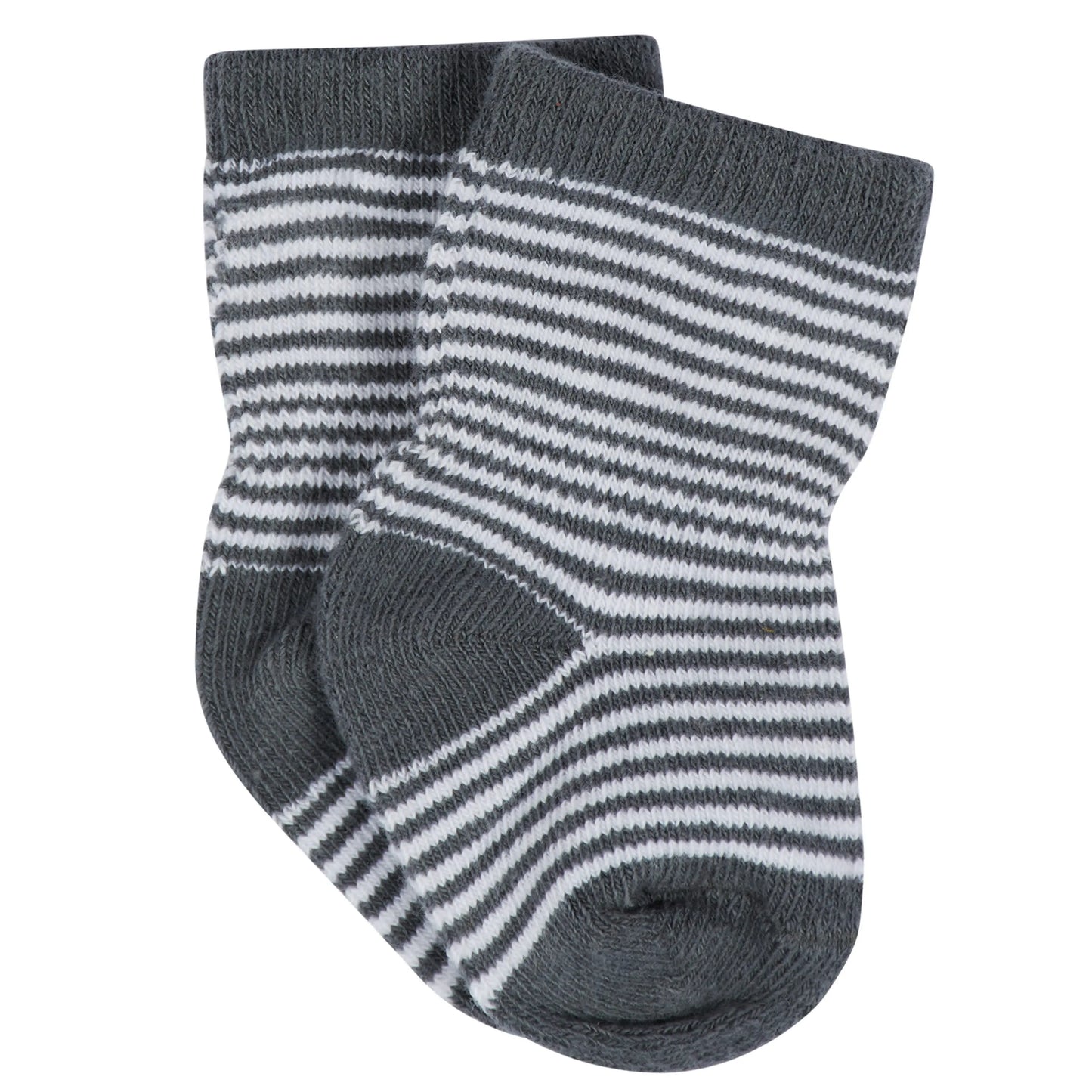 12-Pack Baby & Toddler Boys Unbearably Cute Jersey Crew Wiggle Proof Socks