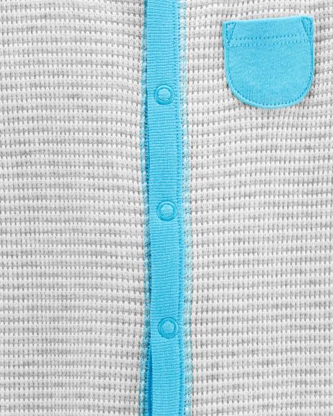Carter's Baby Striped Snap-Up Thermal Sleep & Play