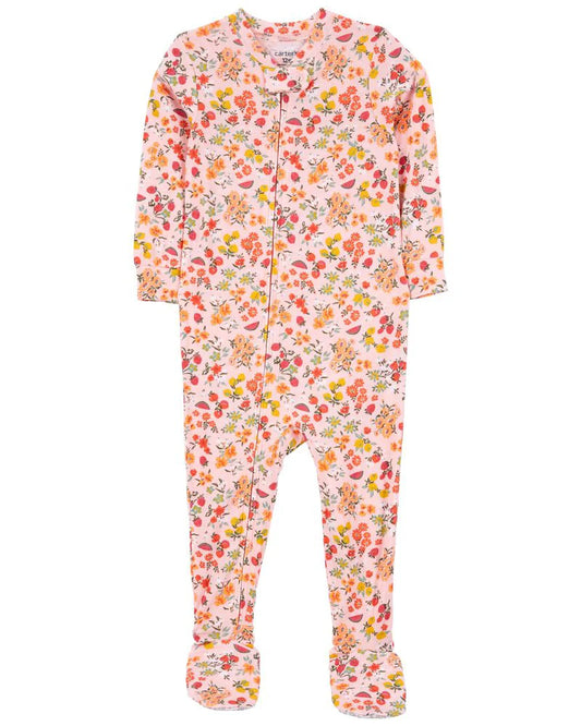 Carter's Baby 1-Piece Floral LENZING™ ECOVERO™ Footie PJs