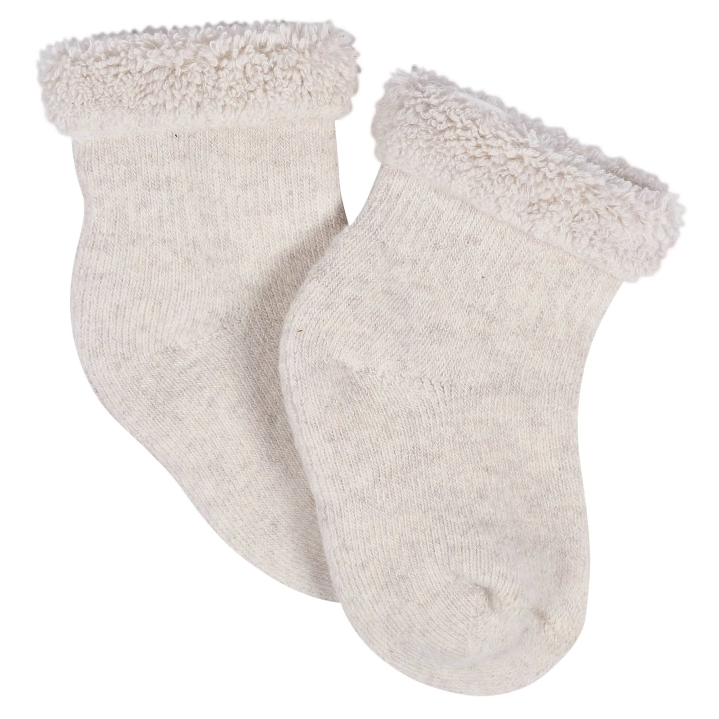 12-Pack Baby Neutral Happy Veggies Terry Wiggle Proof Socks