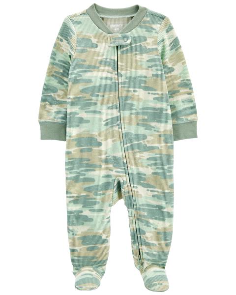 Carter's Baby Camo 2-Way Zip Thermal Sleep & Play