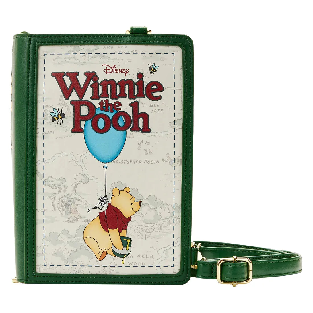 Winnie the Pooh Classic Book Cover Convertible Crossbody Bag